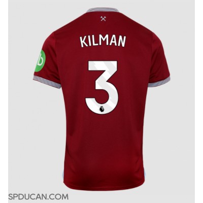 Muški Nogometni Dres West Ham United Max Kilman #3 Domaci 2025-26 Kratak Rukav Muški Nogometni Dres West Ham United Max Kilman #3 Domaci 2025-26 Kratak Rukav